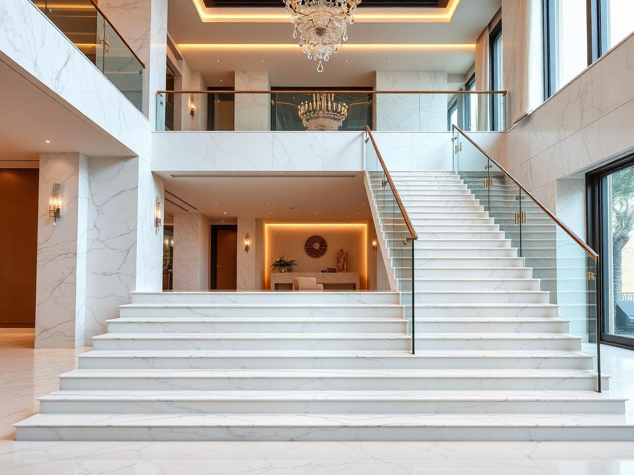 Luxury marble interior by Shri Hari Garmino